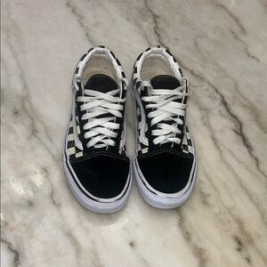 Vans Black and White Skate Sneakers Classic Design